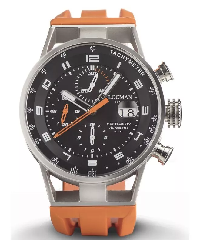 Reloj para hombres Locman Montecristo Automatic Chronograph 0516A01S-00BKORSO