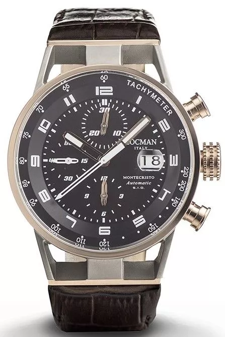 Reloj para hombres Locman Montecristo Chronograph Automatic 0516M01S-00BKWHPK