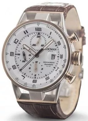 Reloj para hombres Locman Montecristo Chronograph Automatic 0516M08S-00WHBKPN