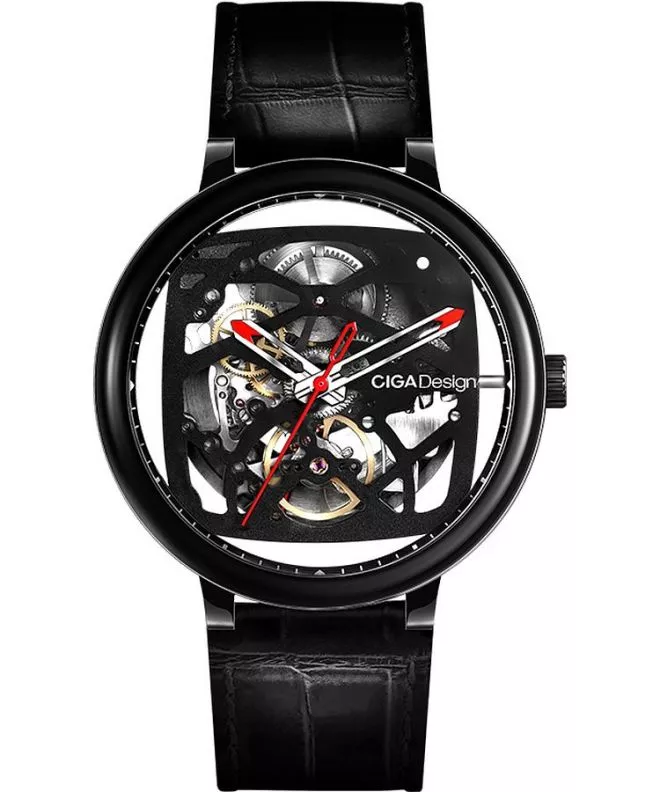 Reloj para hombres Ciga Design Fang Yuan Series Skeleton Automatic Z021-BLBL-W1