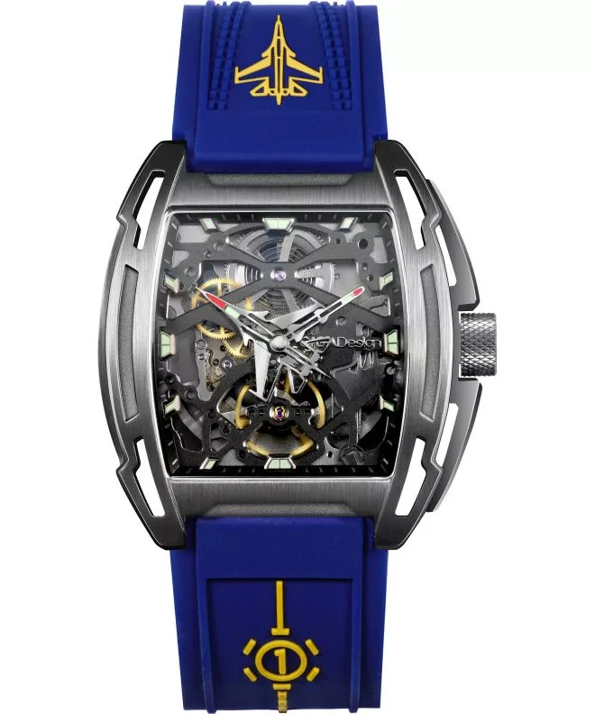 Reloj para hombres Ciga Design Aircraft Carrier Skeleton Limited Edition Z061-IPTI-W5BU