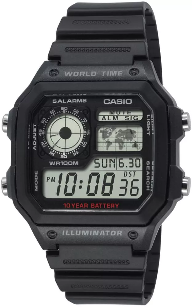 Reloj para hombres Casio Vintage 'Royale' Youth Digital AE-1200WH-1AVEF