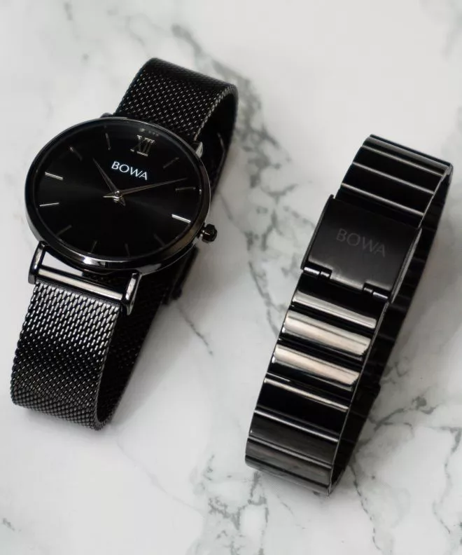Reloj para mujeres BOWA London Full Black 33 SET LO331-15-161M