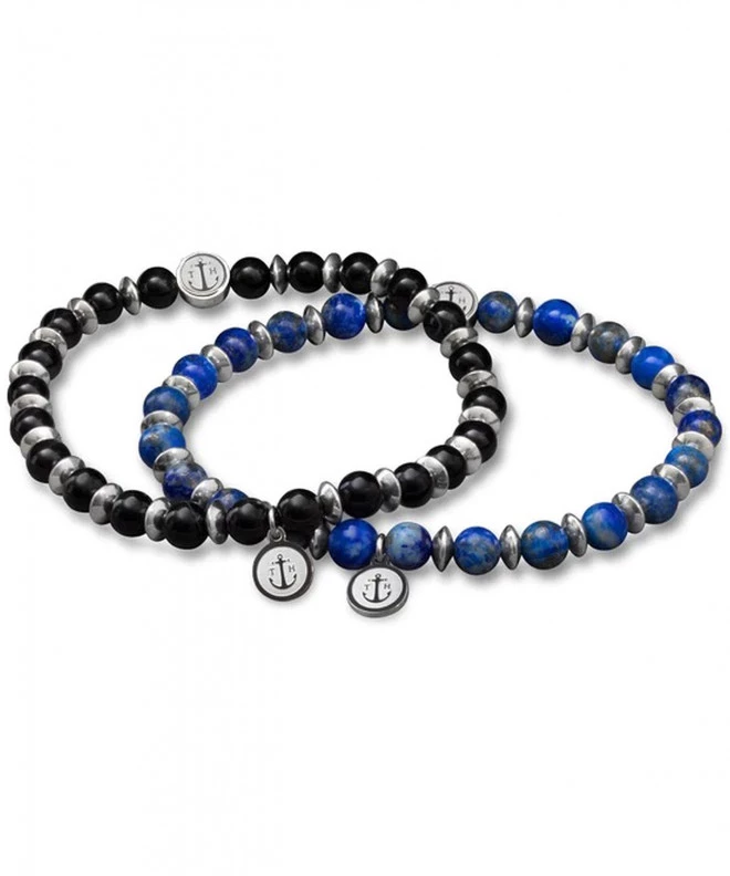 Pulsera Tom Hope Laguna Steel Black & Blue Gift Set TM0506