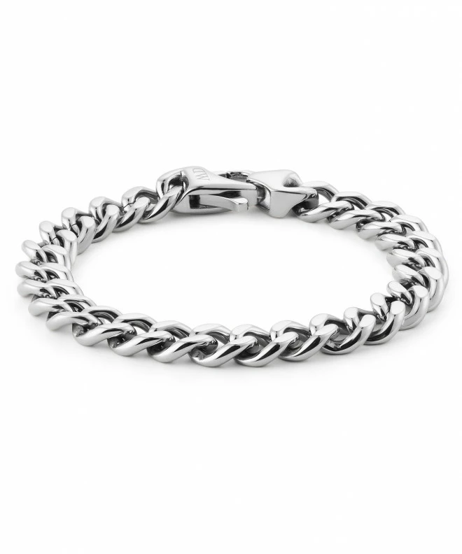 Pulsera Daniel Wellington Ellipse Cuban Chain Silver DW00401666