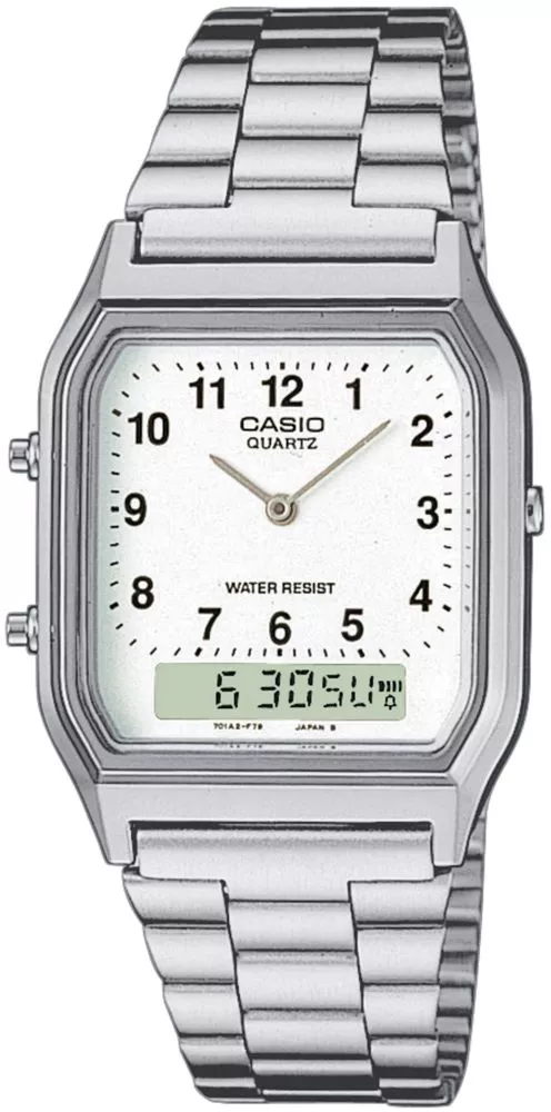 Reloj para hombres Casio Vintage Midi blanco AQ-230A-7BMQYES
