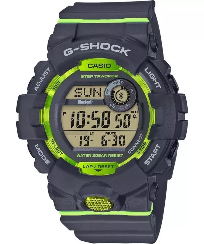 Reloj para hombres Casio G-Shock Original G-Squad Bluetooth Sync Step Tracker GBD-800-8ER