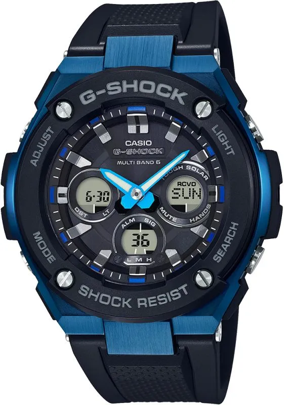 Reloj para hombres G-SHOCK Casio G-Steel Solar Waveceptor GST-W300G-1A2ER