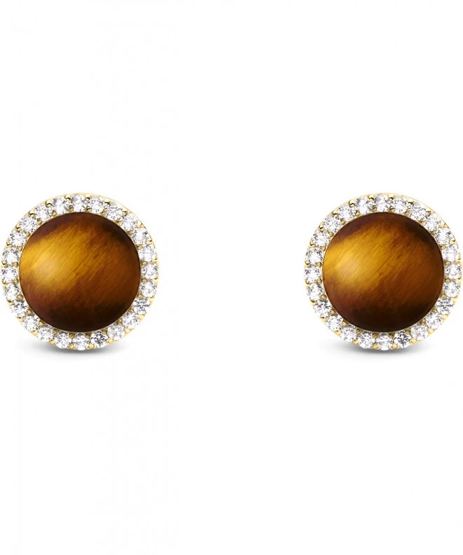 Pendientes Daniel Wellington Audrey Tiger Eye Gold DW00401409