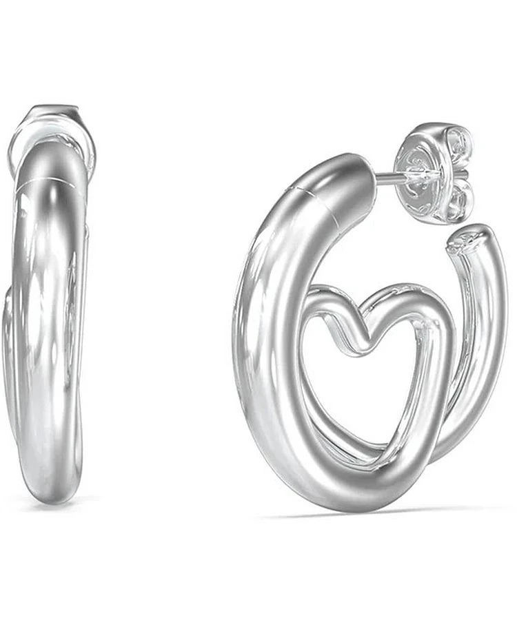 Pendientes Guess Iconique Silver JUBE05529JWRHT-U