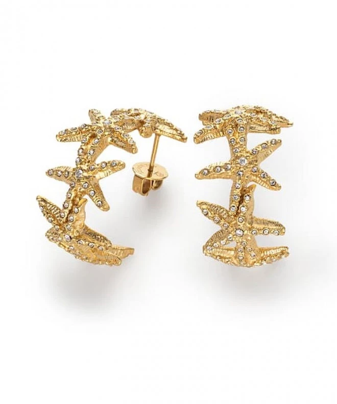 Pendientes Paul Hewitt Sea Star Creole Earings Gold PH-JE-1090
