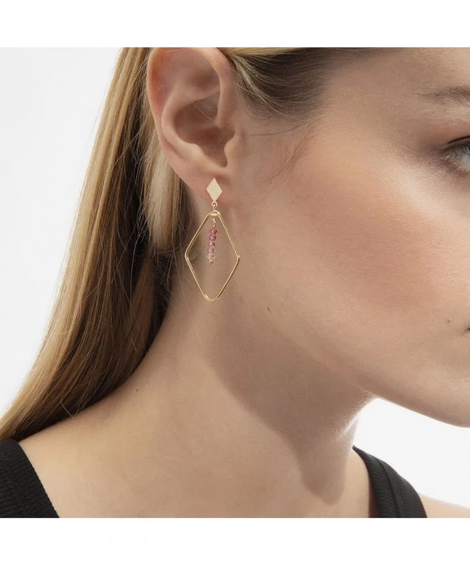 Pendientes Victoria Cruz Anya Plata 925 + Oro 18K A4499-21DT