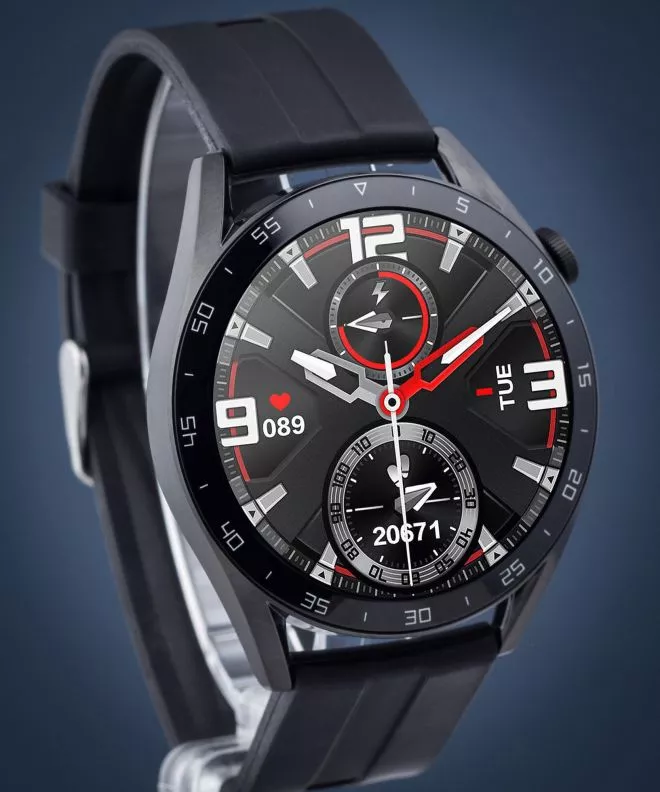 Smartwatch para hombres Pacific 42 Sport Black PC00346