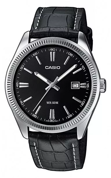 Reloj para hombres Casio Collection MTP negro MTP-1302PL-1AVEF