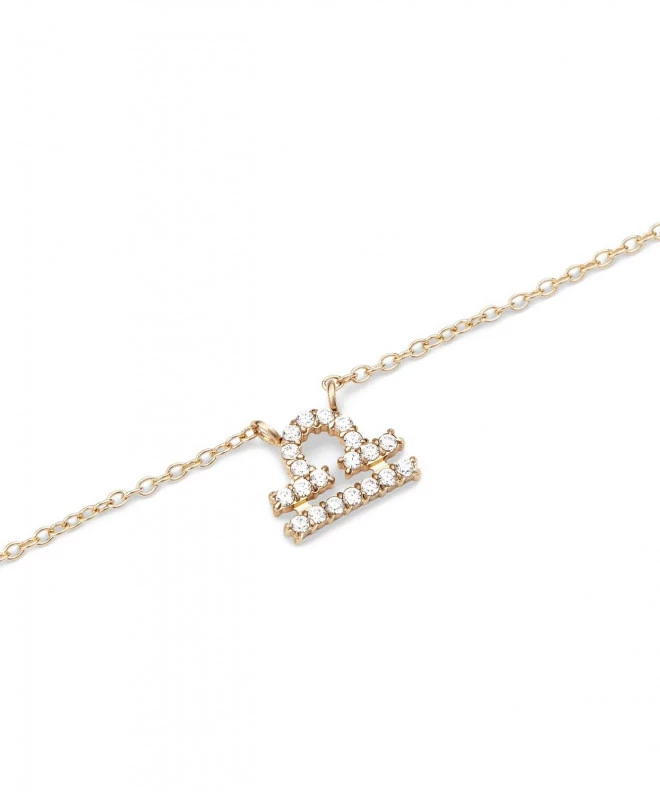 Collar Daniel Wellington Crystal Zodiac Chain Gold Libra DW00400925