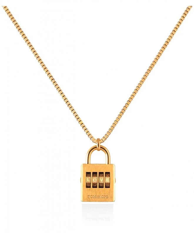 Collar Tom Hope Padlock Necklace Gold TM0671