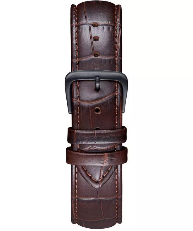 Correa Meller Crocodile Brown Black 20 mm NST-1.2BROWN