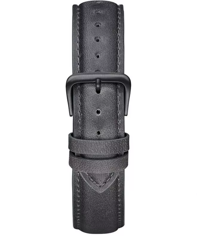 Correa Meller Grey Black Leather 20 mm NST-1GREY