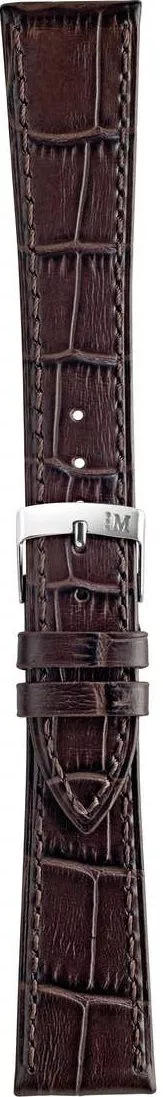 Correa Morellato Augusta Alligatore Calf Opaco Marrone Scuro 16mm A01X4218A95032CR16