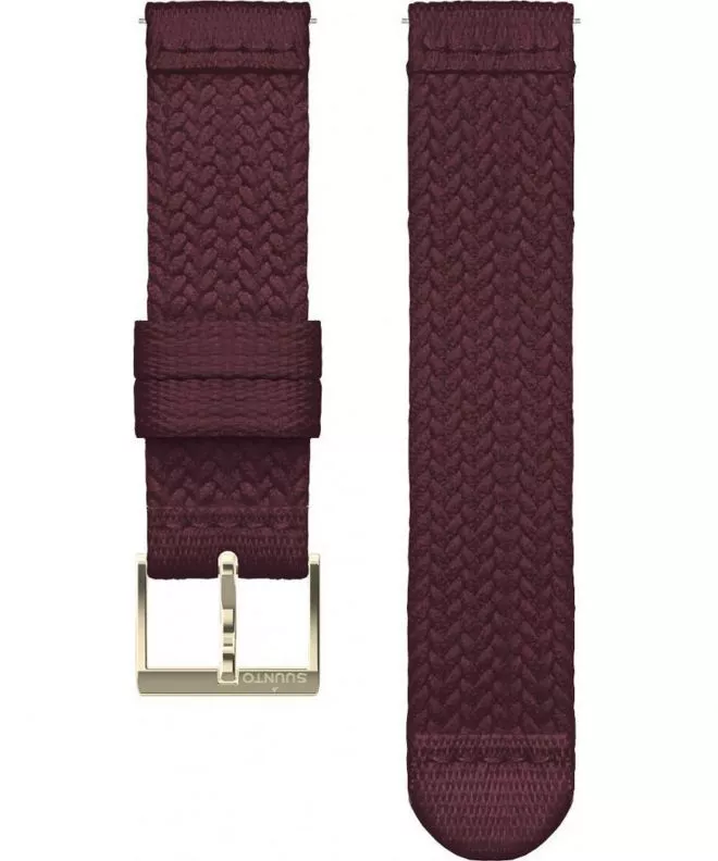 Correa Suunto Athletic 5 Braided Textile Strap Burgundy Gold Size S SS050376000