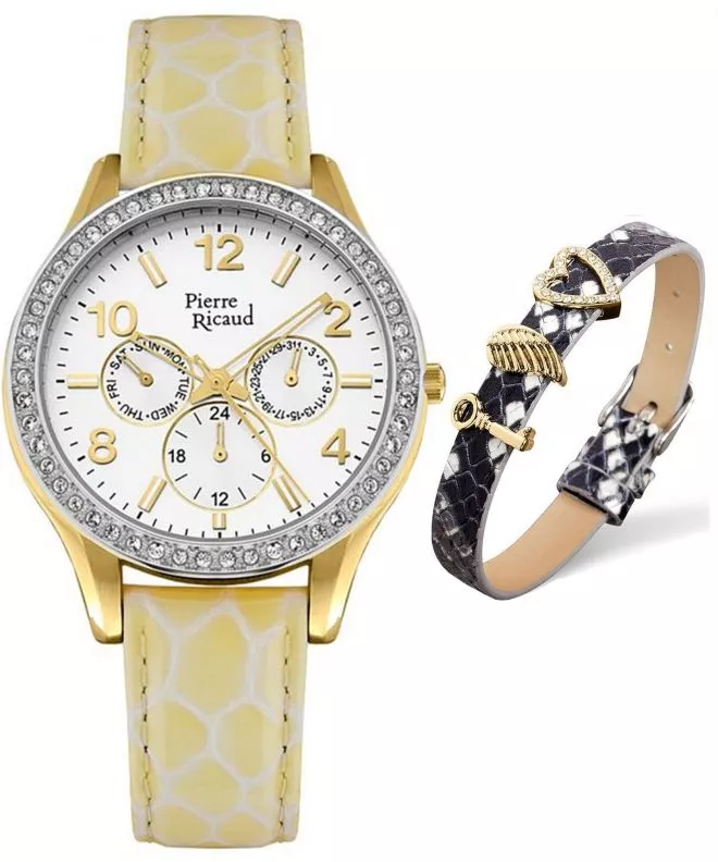 Reloj para mujeres Pierre Ricaud Multifunction + bransoletka Pierre Ricaud P21069.PR152.1SNK