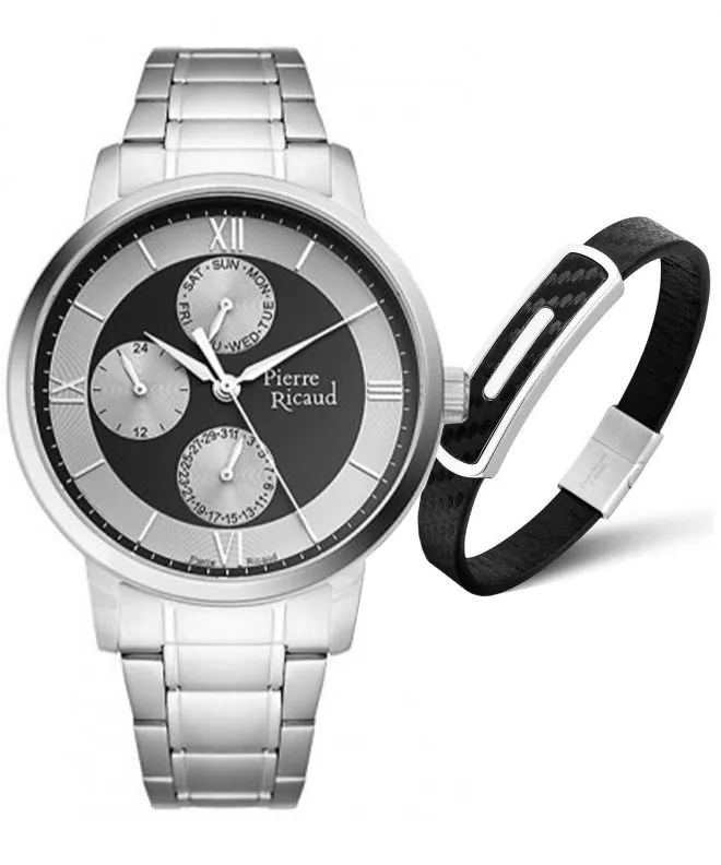 Reloj para hombres Pierre Ricaud Classic + bransoletka Pierre Ricaud P97239.PR642.5BL