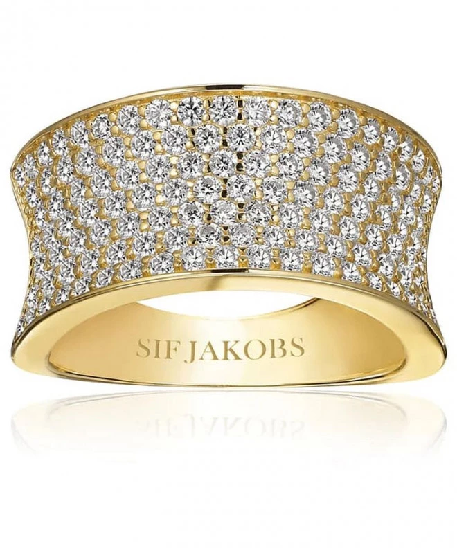 Anillo SIF JAKOBS Felline Concavo SJ-R2393-CZ-YG-60