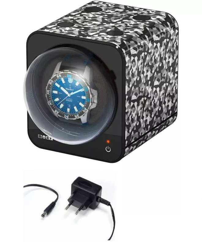 Beco Technic Boxy Fancy Brick rotador para 1 reloj con fuente de alimentación 309388-309250A