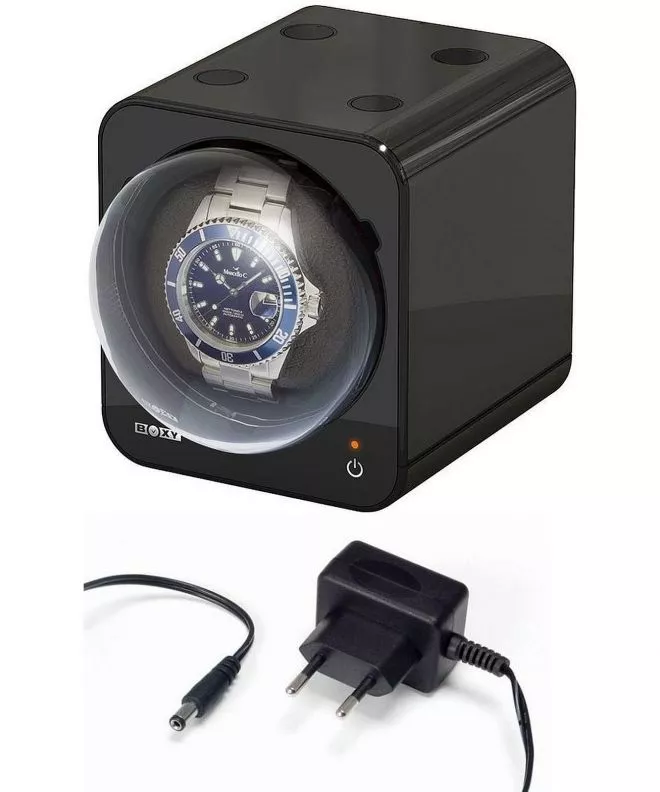 Beco Technic Boxy Fancy Brick rotador para 1 reloj con fuente de alimentación 309395-309250A