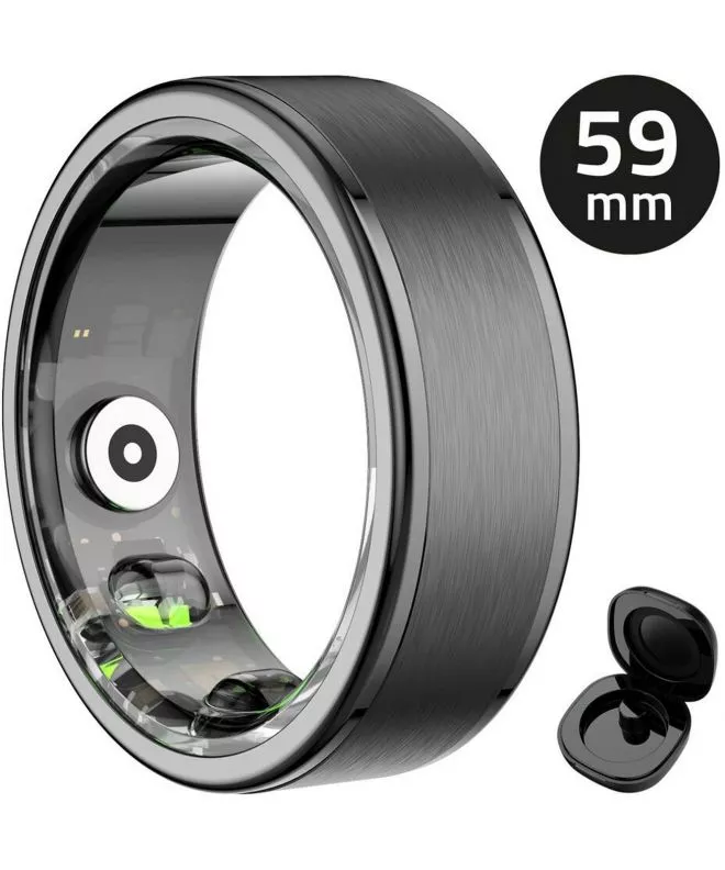 Smartring unisex Manta OneRing Negro 59 mm SR01BK-59