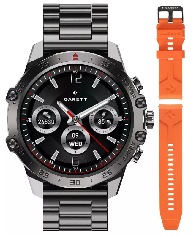Smartwatch para hombres Garett V14 Negro SET 5904238486832