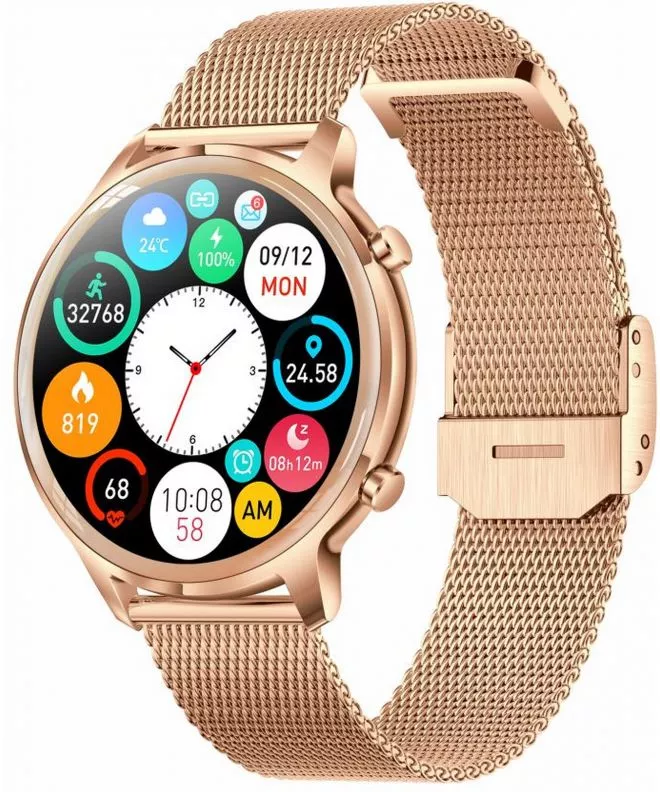 Smartwatch para mujeres Manta Kelly Złoty SWU301GD