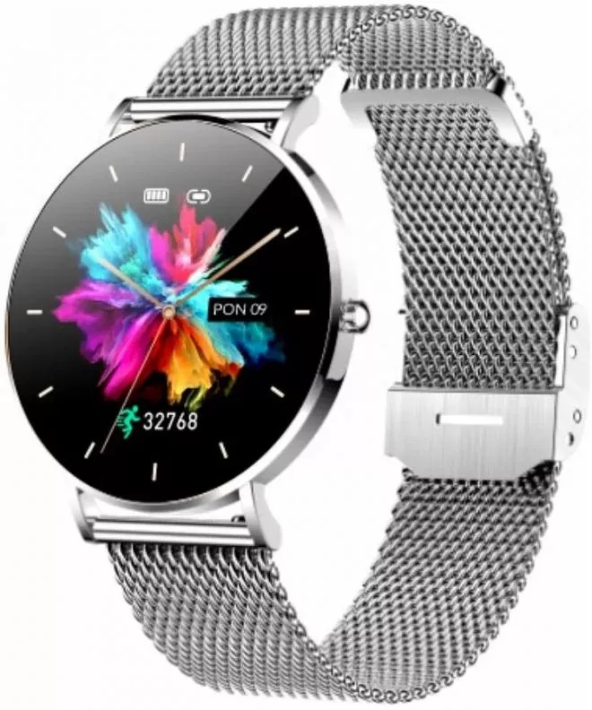 Smartwatch para hombres Manta Alexa Silver SET SWU501SL