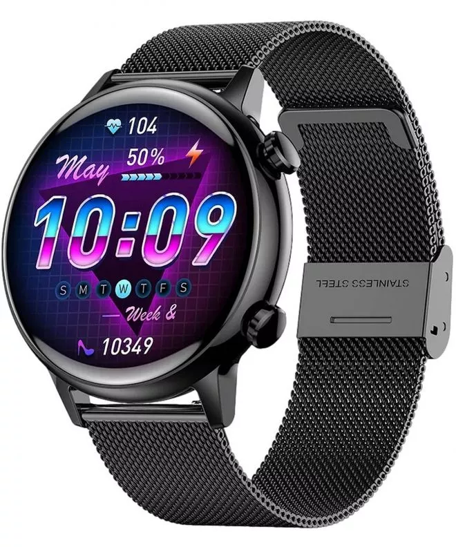 Smartwatch unisex Manta Alexa Mini Czarny SET SWU502BK