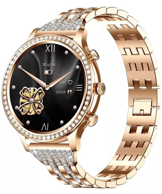Smartwatch para mujeres Manta Diamond Lusso Gold SET SWD01GD