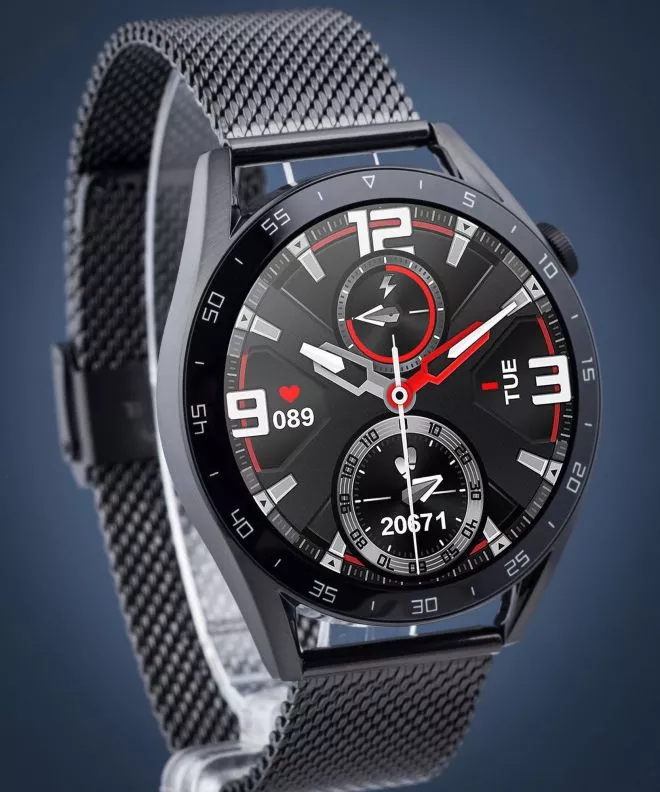 Smartwatch para hombres Pacific 42 Sport Black PC00347