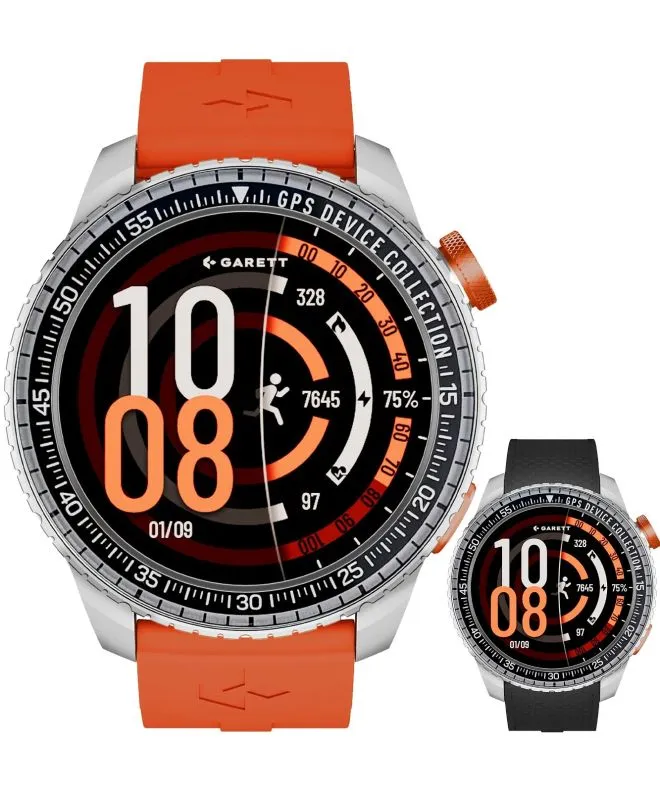 Smartwatch para hombres Garett Compass Silver SET 5904238487365