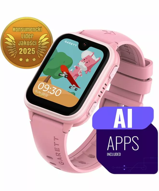 Smartwatch para niños Garett Kids Vibe AI 4G Rosa 5904238487419