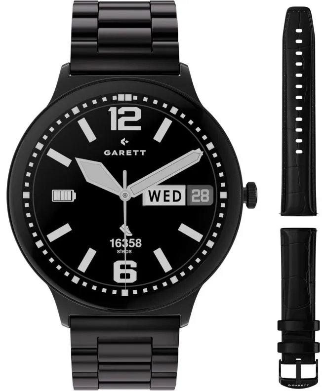 Smartwatch para hombres Garett Quantum Glow Black SET 5904238487570