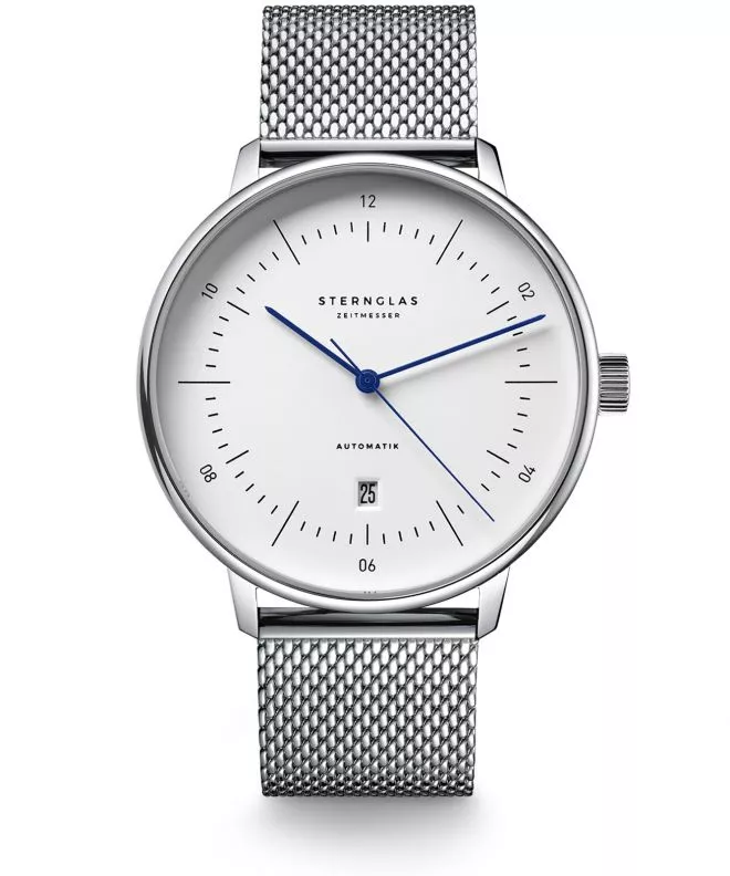 Reloj para hombres Sternglas Naos XL Automatik White S02-NX01-MI04