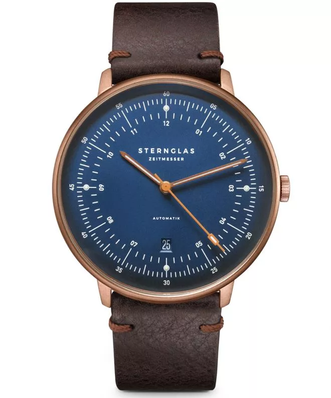 Reloj para hombres Sternglas Hamburg Dark Blue Bronze Automatic S02-HH27-VI17