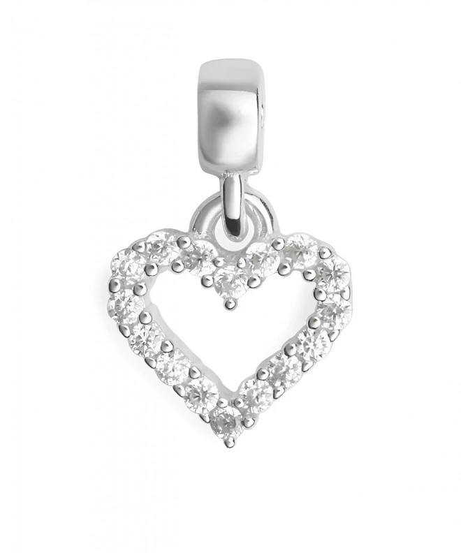 Colgante Daniel Wellington Heart Contour Crystal Charm Silver DW00401051