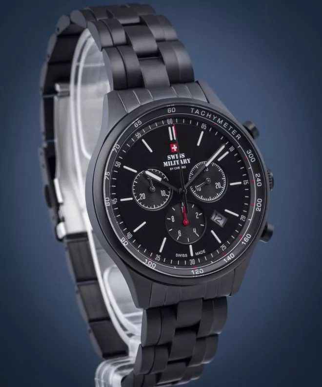 Reloj para hombres Swiss Military by Chrono Quartz Chrono Tachymeter SM34081.04