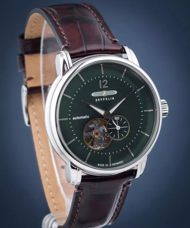 Reloj para hombres Zeppelin LZ120 Open Heart Automatic 8166-4