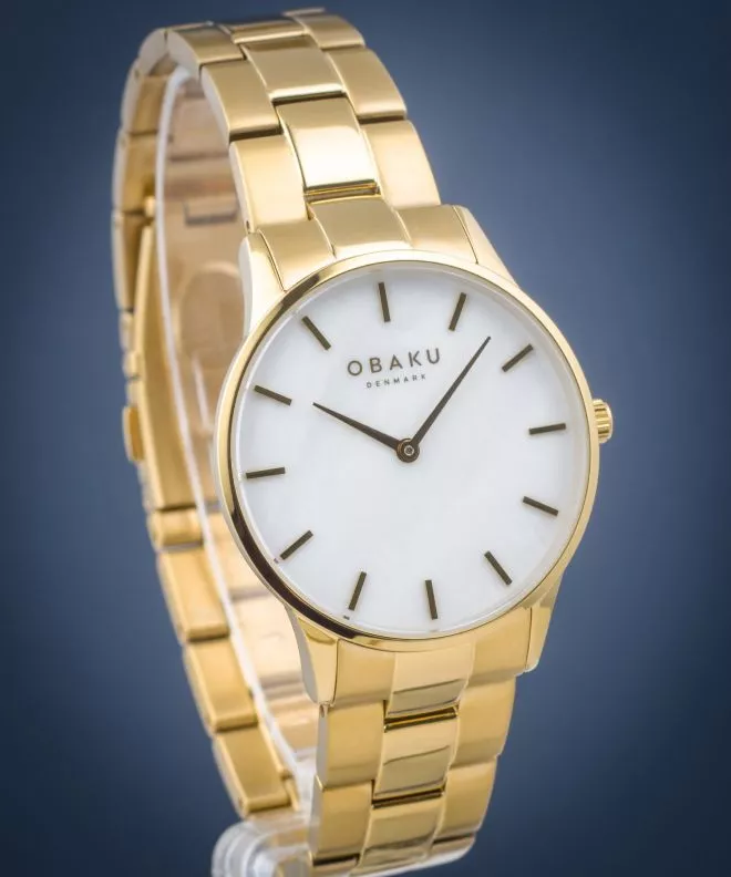 Reloj para mujeres Obaku Lyng Lille-Gold V247LXGWSG