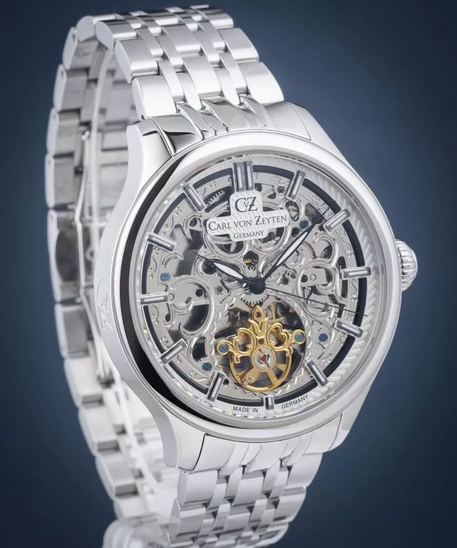 Reloj para hombres Carl von Zeyten St. Georgen Skeleton Automatic CVZ0014WHMS