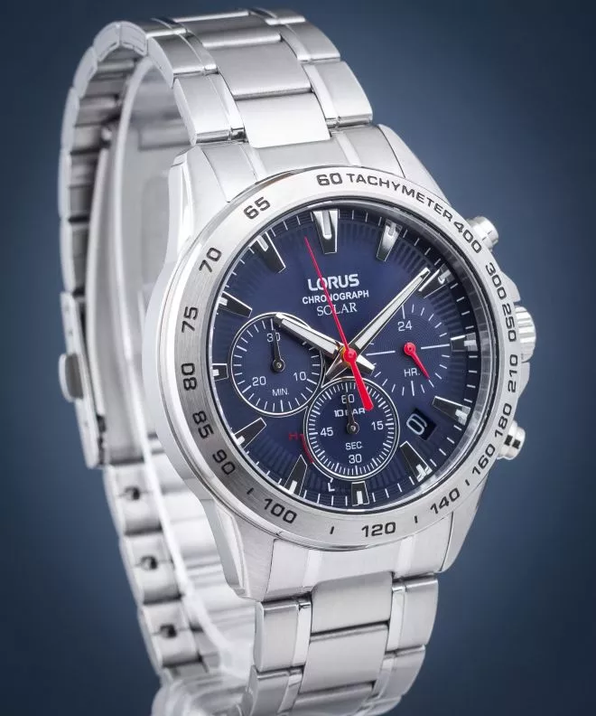 Reloj para hombres Lorus Classic Solar Chronograph RZ503AX9