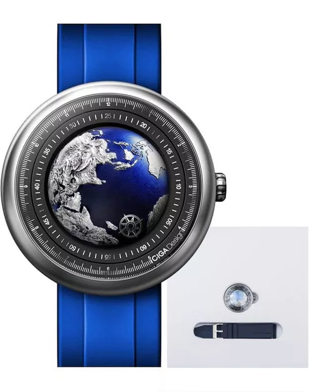 Reloj para hombres Ciga Design Blue Planet GPHG U031-SU01-W6U