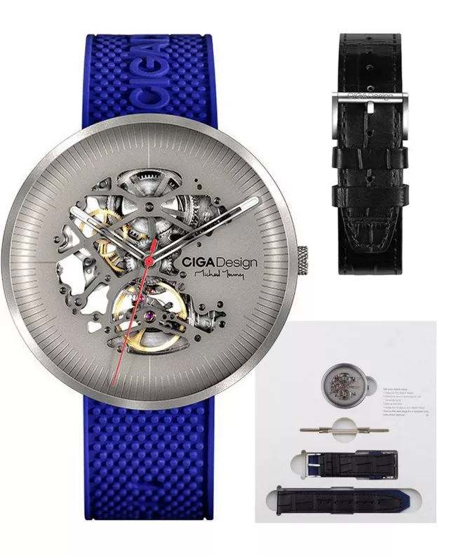 Reloj para hombres Ciga Design MY Titanium Skeleton Automatic M031-TITI-W15BU