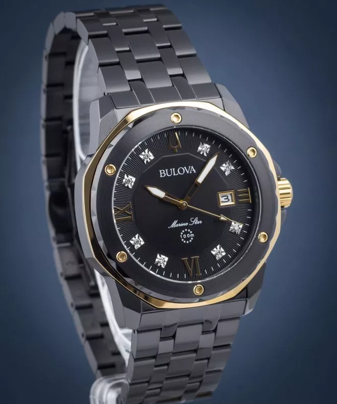 Reloj para hombres Bulova Marine Star Diamonds 98D176